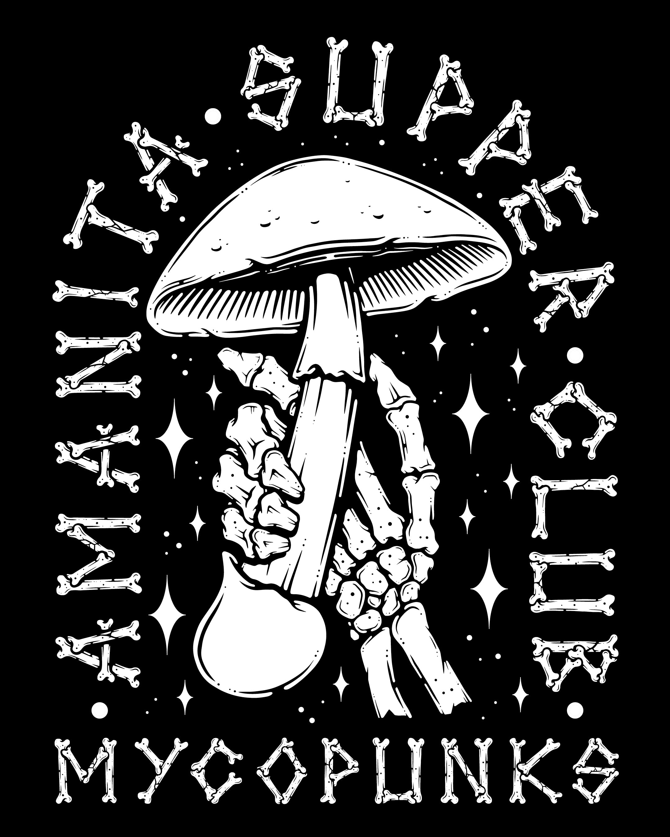 Amanita Supper Club T-Shirt (Black)
