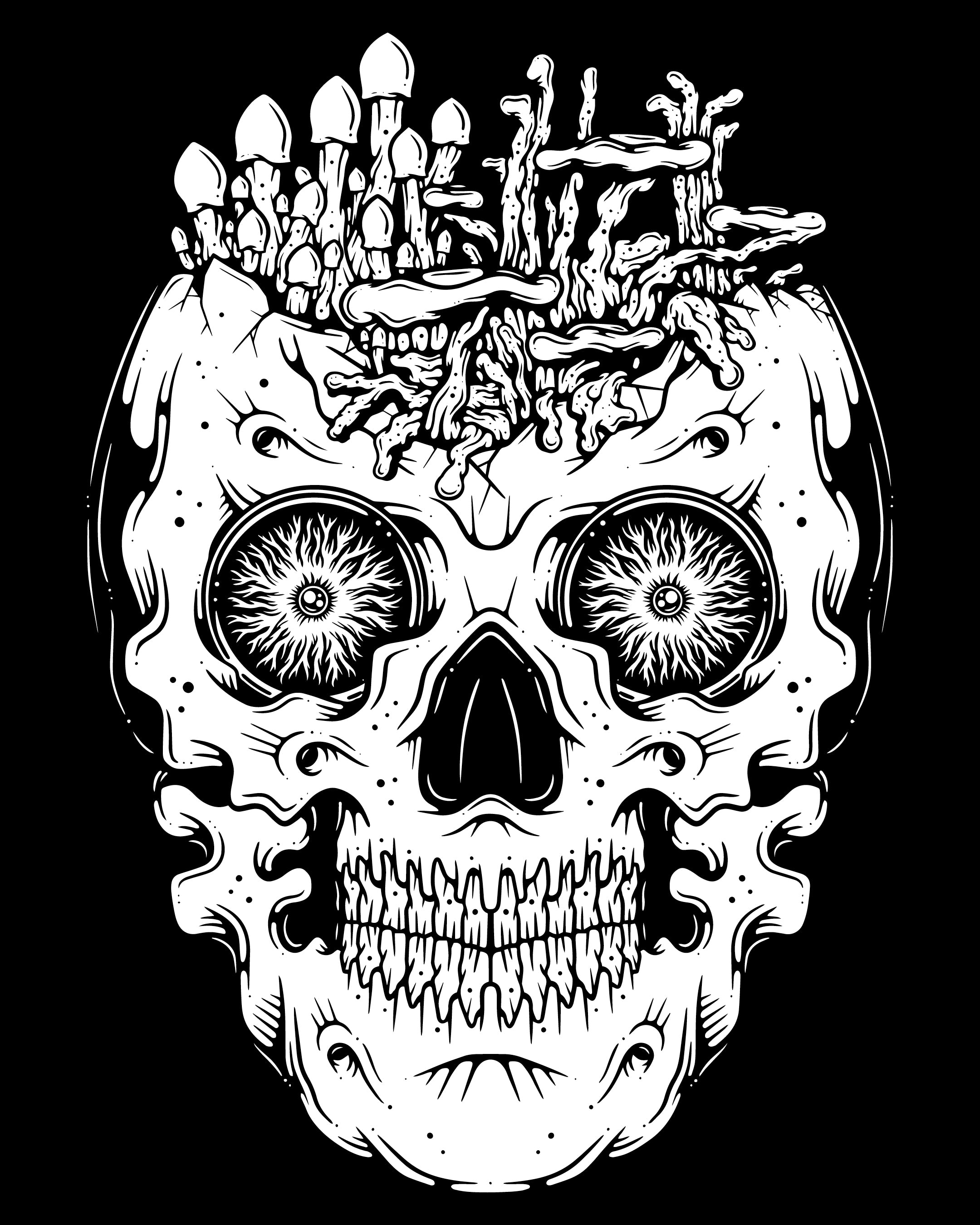 Amanita Supper Club T-Shirt (Black)
