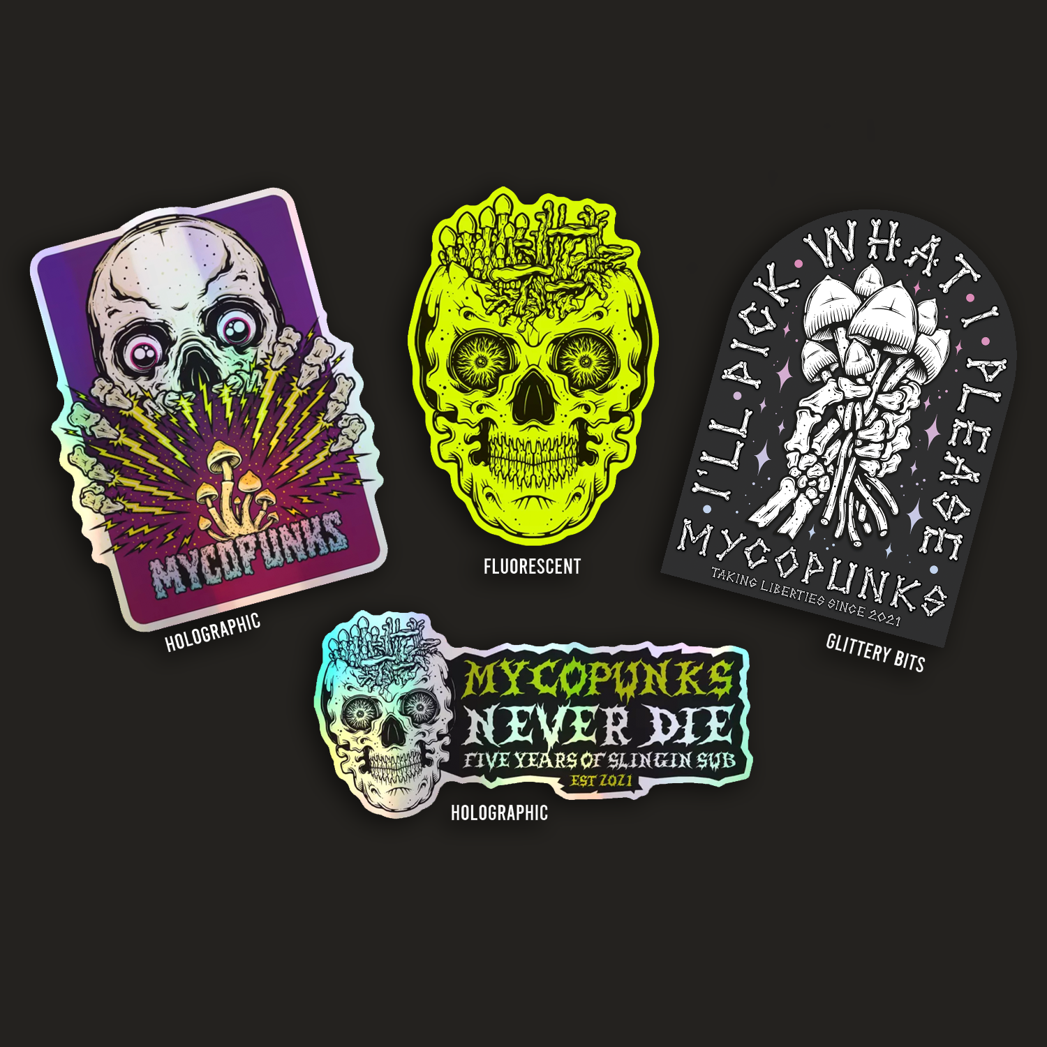 MycoPunks Sticker Pack 2026