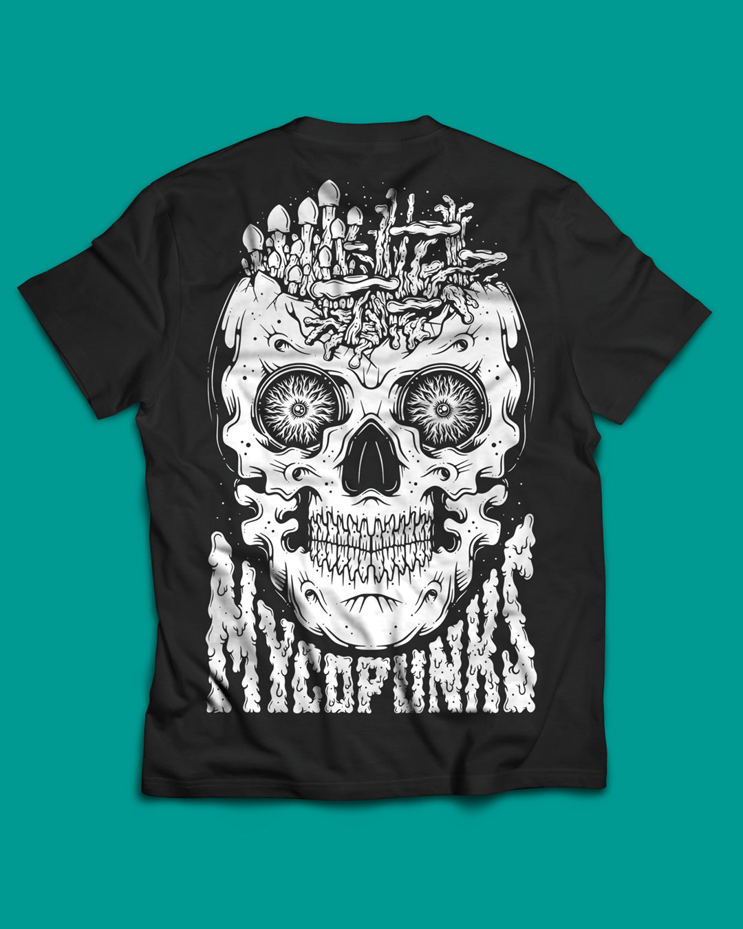 MycoPunks - MycoPunks Skull Short Sleeve T-Shirt (Black) Limited Edition - Clothing