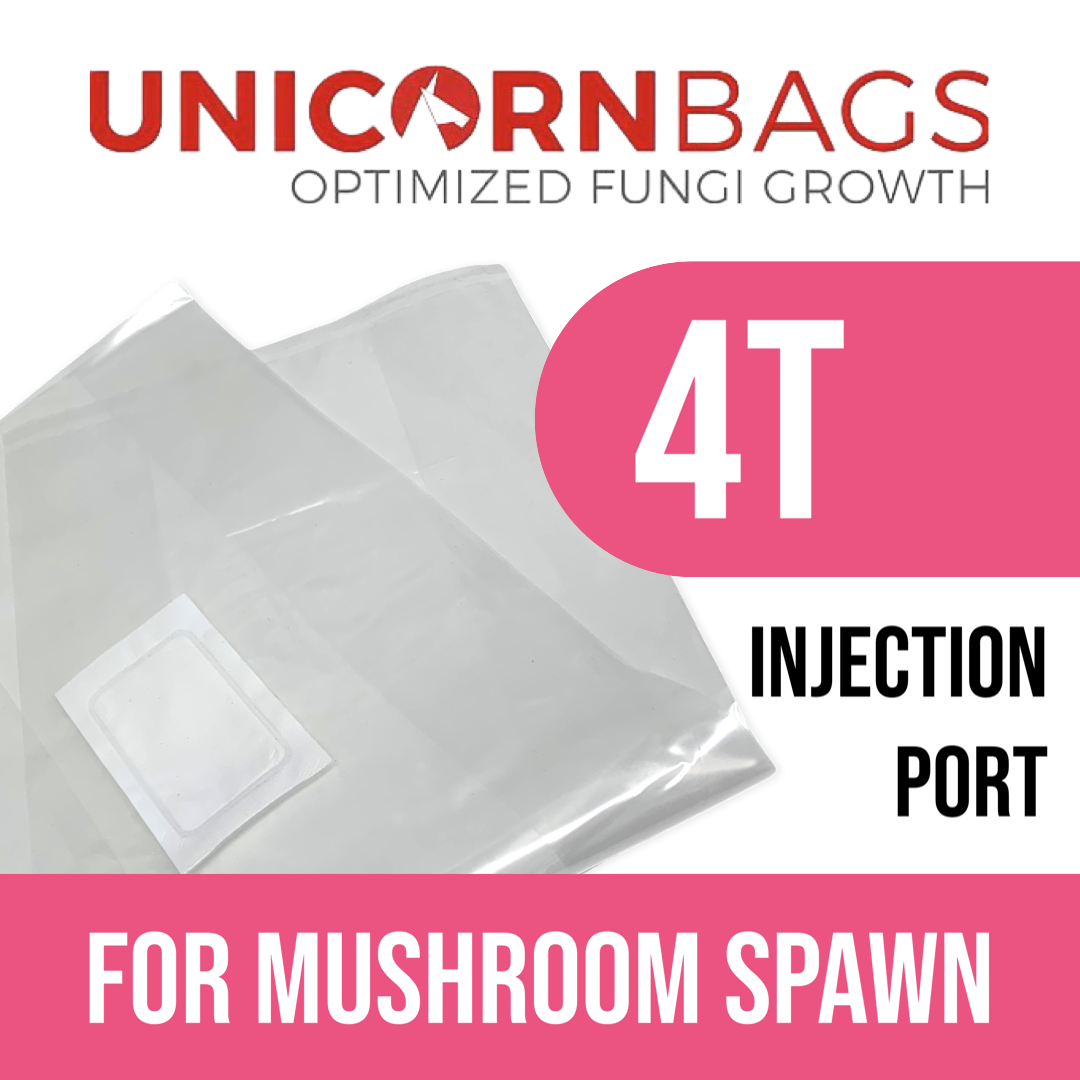 MycoPunks - 4t W/ Injection Port Unicorn Mushroom Bag for Mushroom Spawn - Mushroom Grow Bag