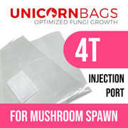 MycoPunks - 4t W/ Injection Port Unicorn Mushroom Bag for Mushroom Spawn - Mushroom Grow Bag